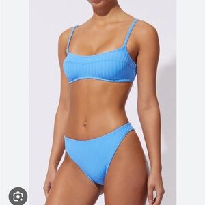 NWT Solid and Striped Bikini